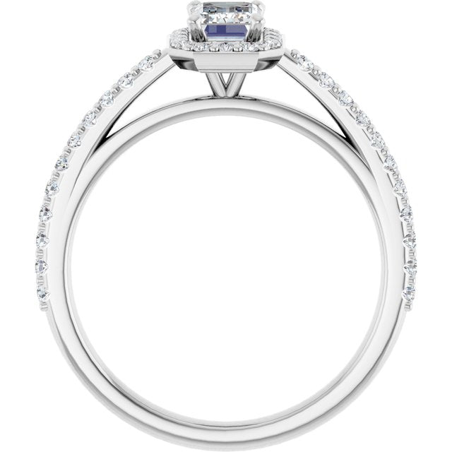 Halo-Style Engagement Ring