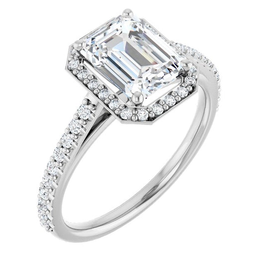 Halo-Style Engagement Ring