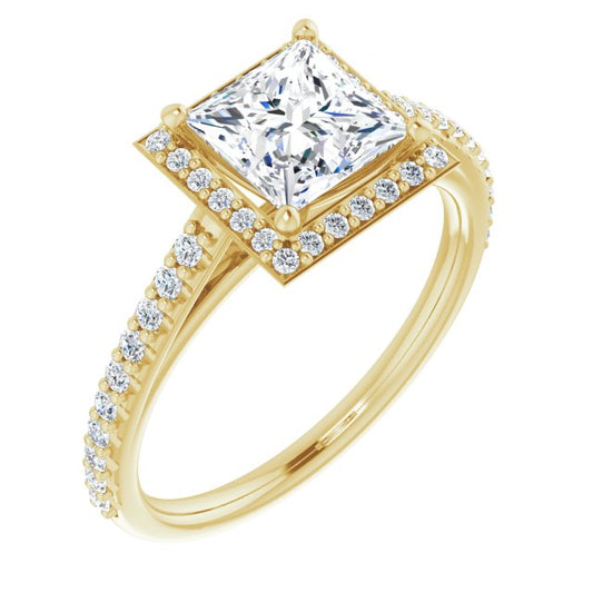 Halo-Style Engagement Ring