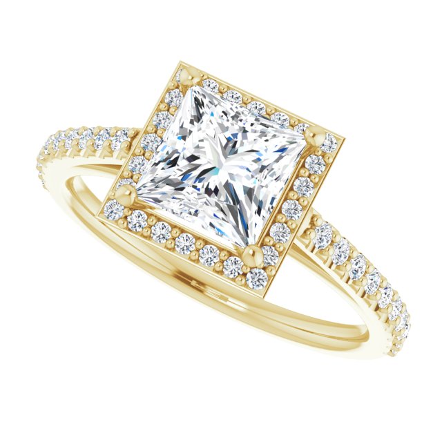 Halo-Style Engagement Ring