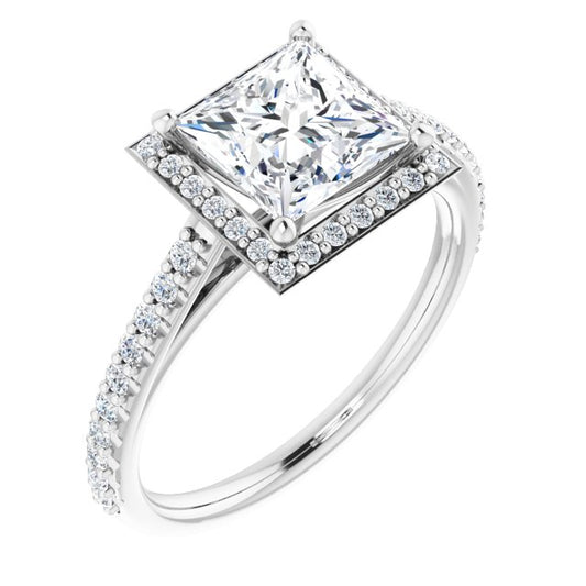 Halo-Style Engagement Ring