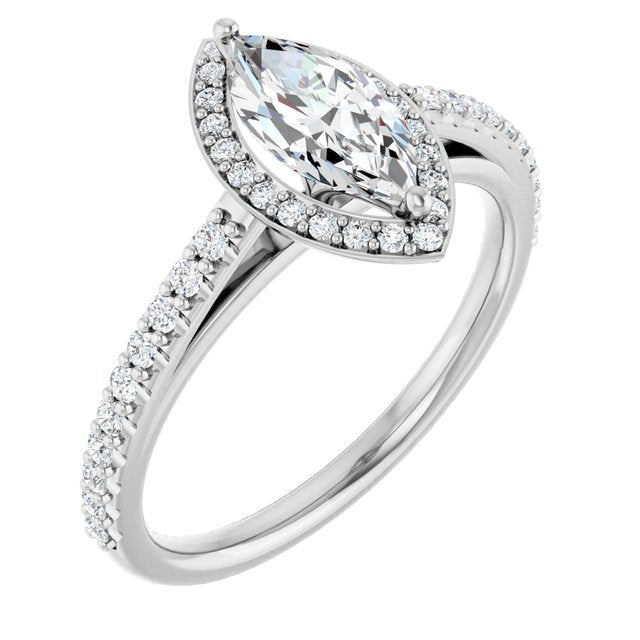 Halo-Style Engagement Ring