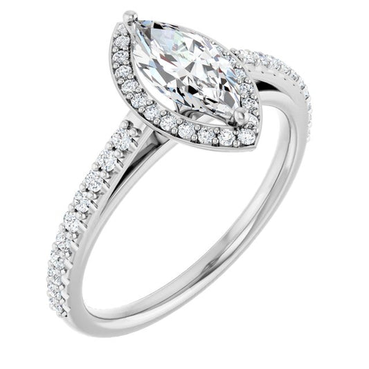 Halo-Style Engagement Ring