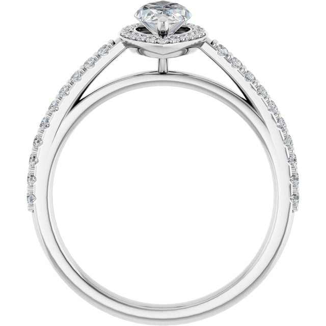 Halo-Style Engagement Ring