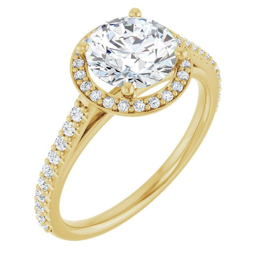 Halo-Style Engagement Ring