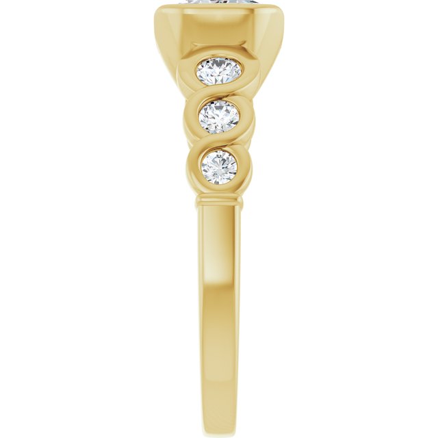 Bezel-Set Engagement Ring