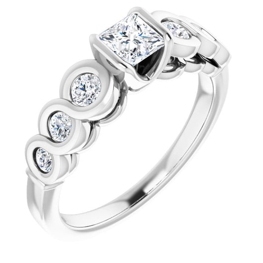 Bezel-Set Engagement Ring