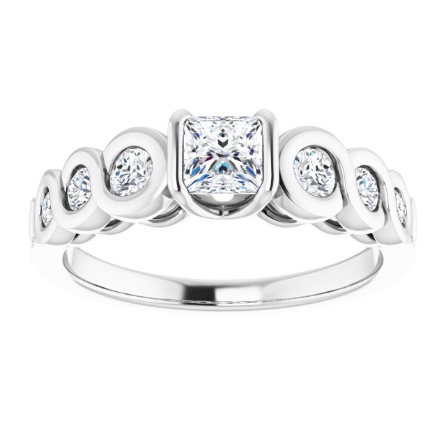 Bezel-Set Engagement Ring