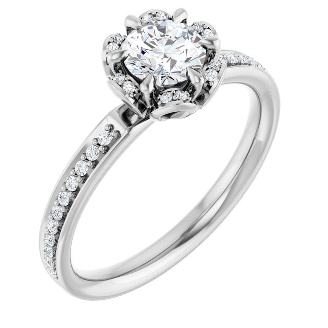 Halo-Style Engagement Ring
