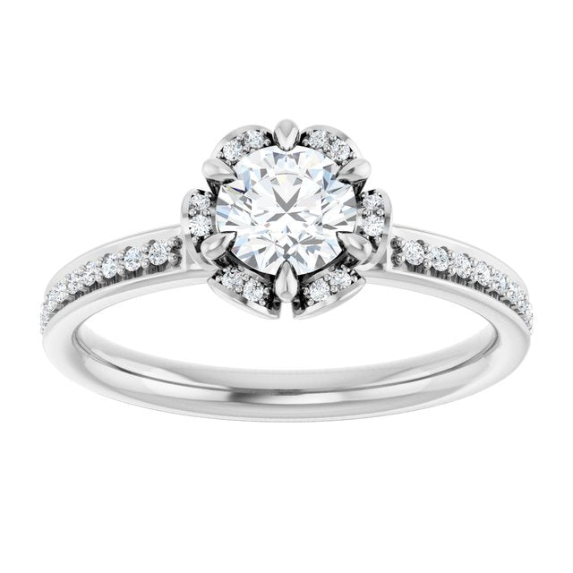 Halo-Style Engagement Ring
