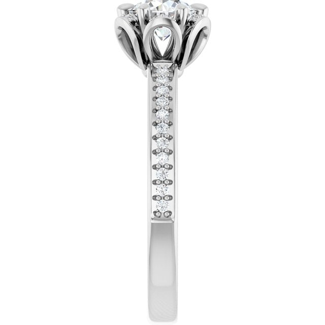 Halo-Style Engagement Ring