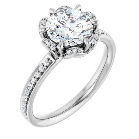 Halo-Style Engagement Ring