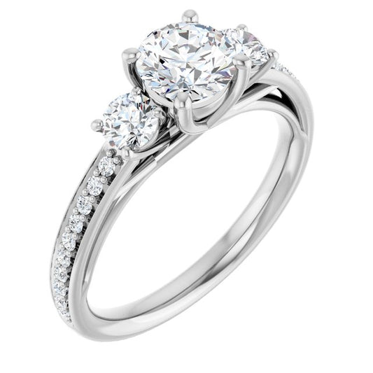 Three-Stone Engagement Ring