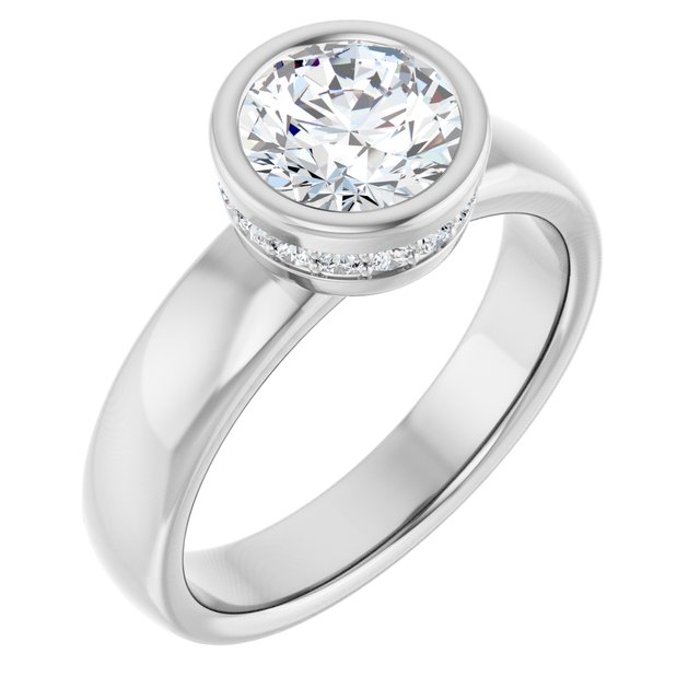 Bezel-Set Engagement Ring