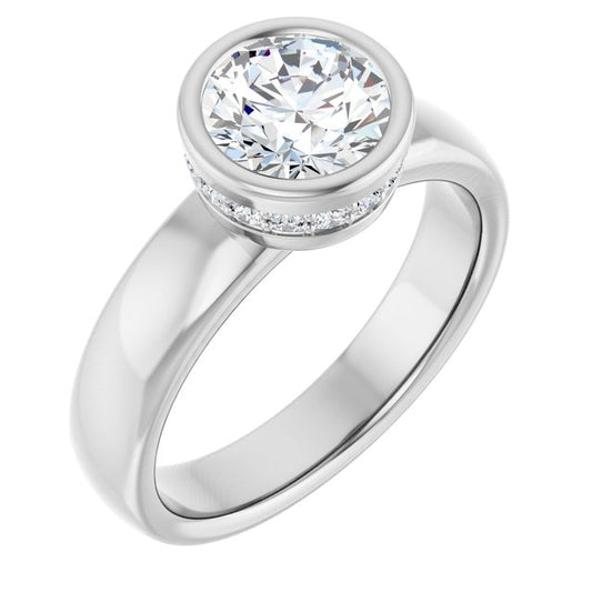 Bezel-Set Engagement Ring