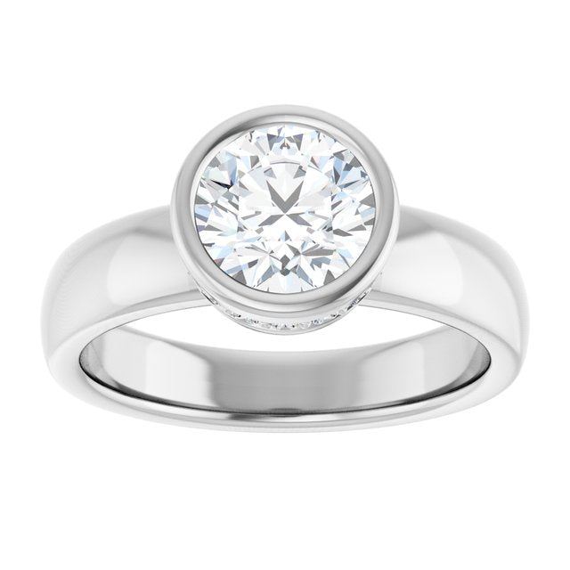 Bezel-Set Engagement Ring