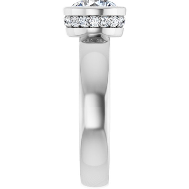 Bezel-Set Engagement Ring
