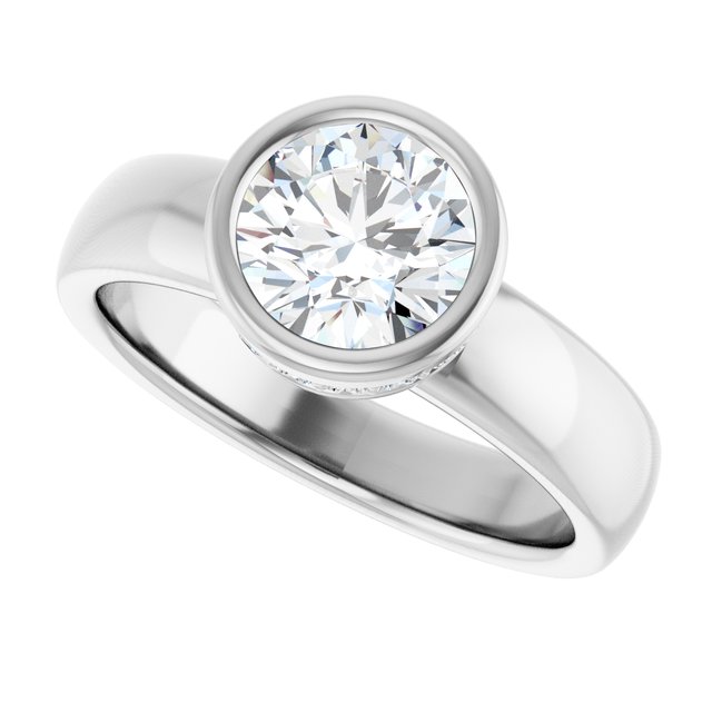 Bezel-Set Engagement Ring