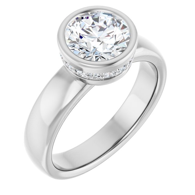 Bezel-Set Engagement Ring