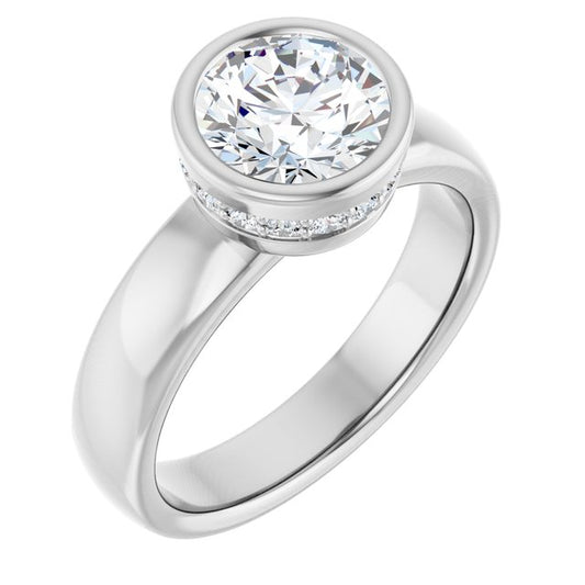 Bezel-Set Engagement Ring