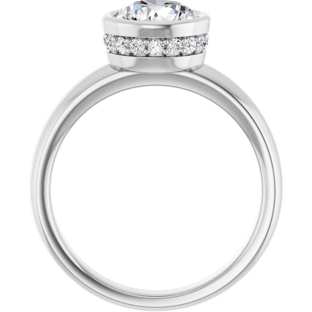 Bezel-Set Engagement Ring