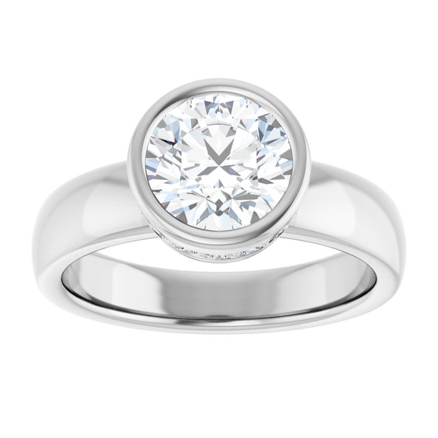 Bezel-Set Engagement Ring