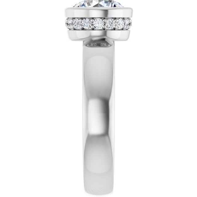 Bezel-Set Engagement Ring