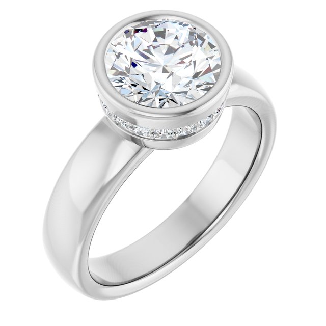 Bezel-Set Engagement Ring