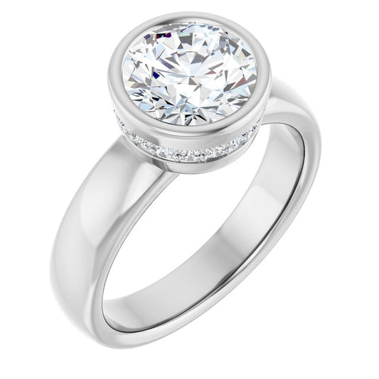 Bezel-Set Engagement Ring