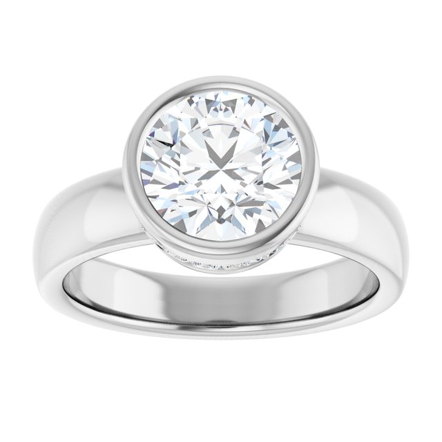 Bezel-Set Engagement Ring