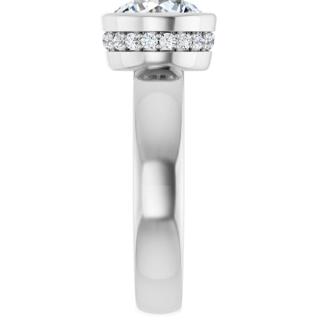 Bezel-Set Engagement Ring