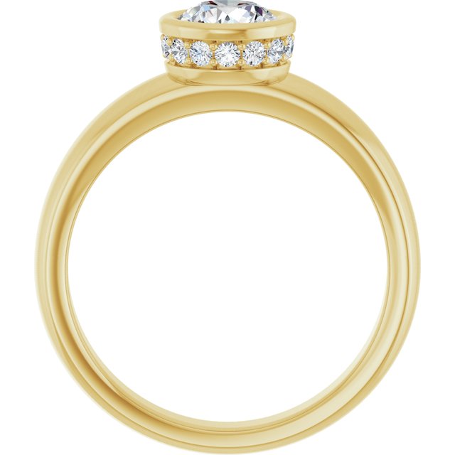Bezel-Set Engagement Ring
