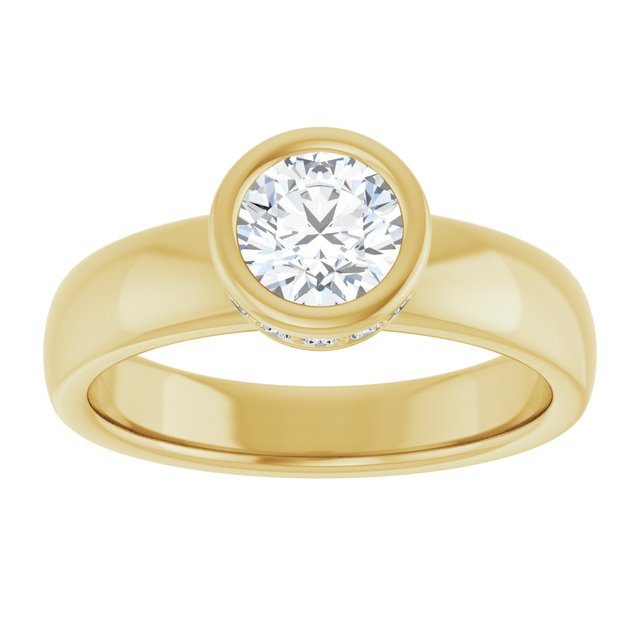 Bezel-Set Engagement Ring