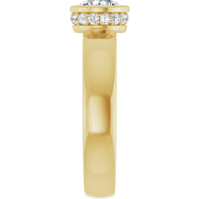 Bezel-Set Engagement Ring