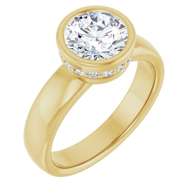 Bezel-Set Engagement Ring