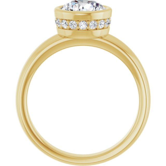 Bezel-Set Engagement Ring