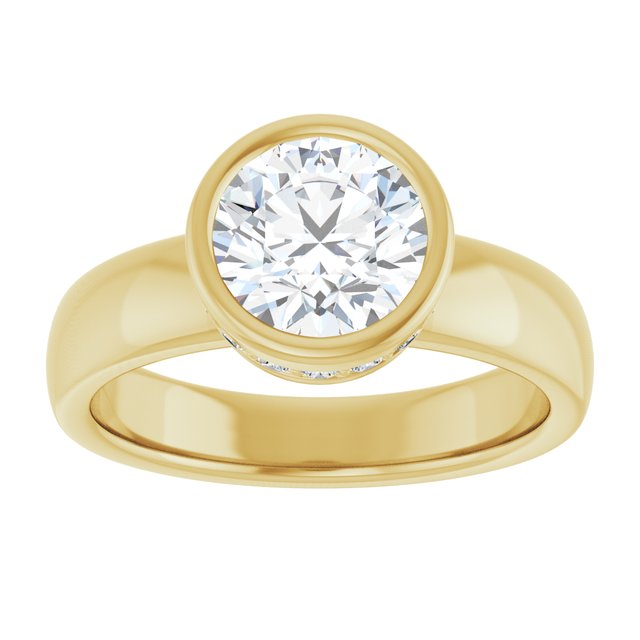Bezel-Set Engagement Ring