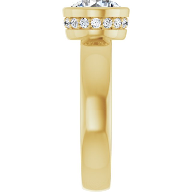 Bezel-Set Engagement Ring