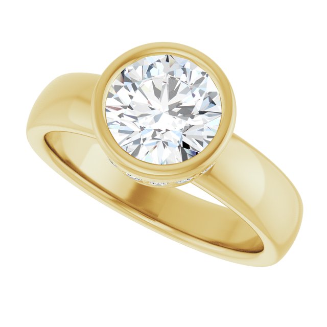 Bezel-Set Engagement Ring