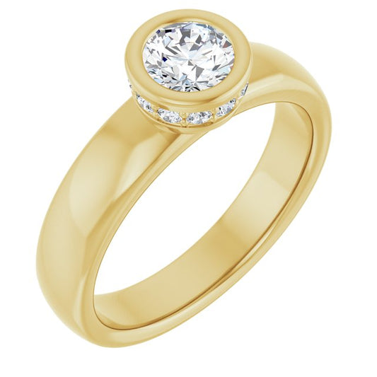 Bezel-Set Engagement Ring