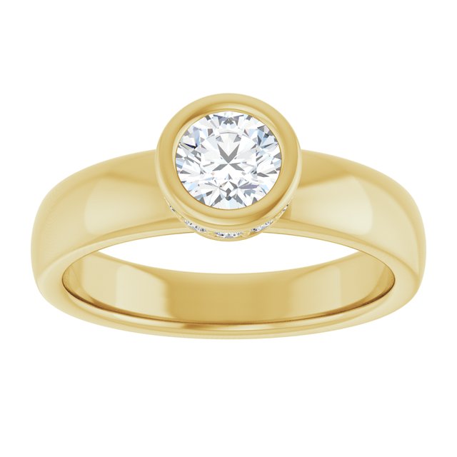 Bezel-Set Engagement Ring