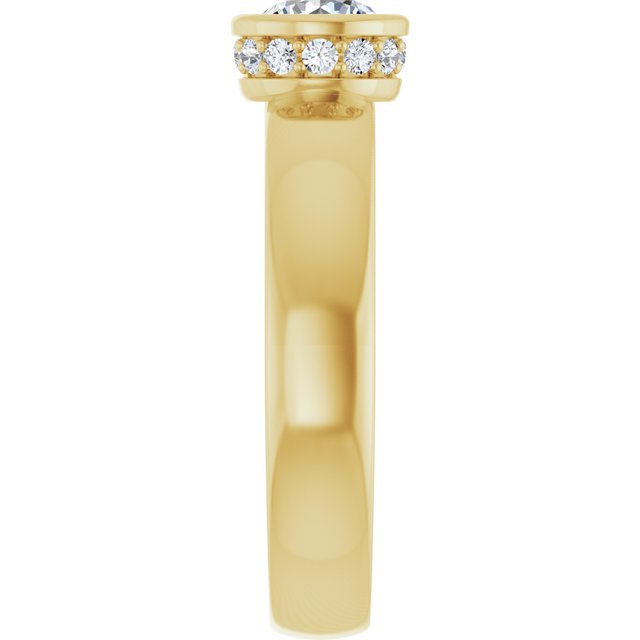 Bezel-Set Engagement Ring