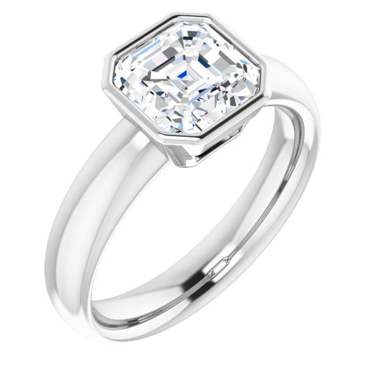 Bezel-Set Solitaire Engagement Ring