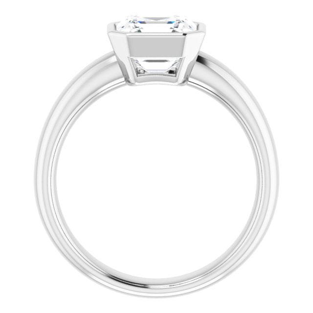 Bezel-Set Solitaire Engagement Ring