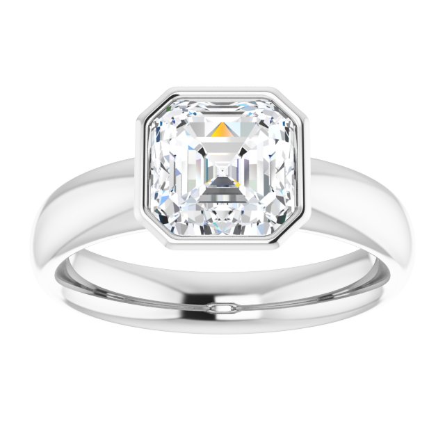 Bezel-Set Solitaire Engagement Ring