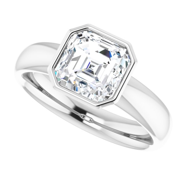 Bezel-Set Solitaire Engagement Ring