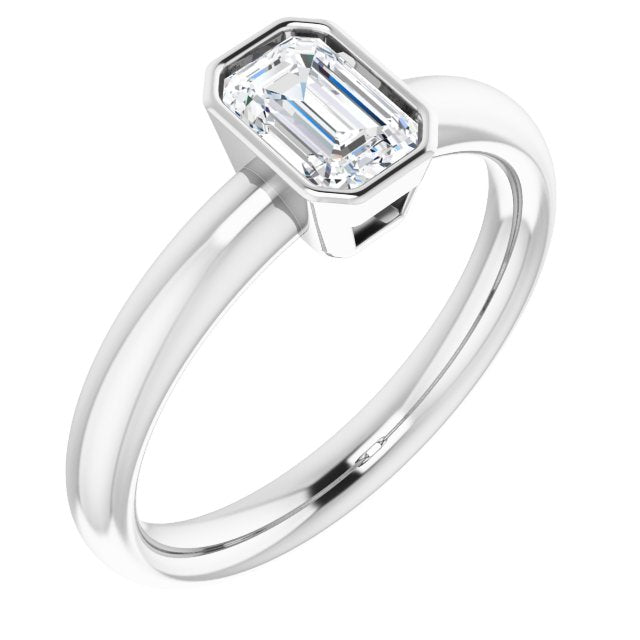 Bezel-Set Solitaire Engagement Ring