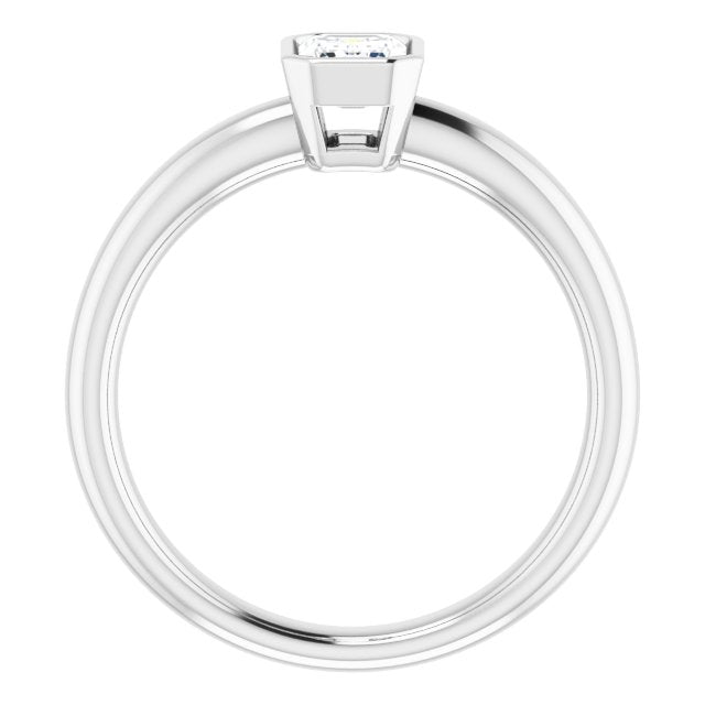 Bezel-Set Solitaire Engagement Ring