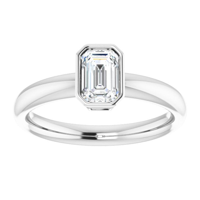 Bezel-Set Solitaire Engagement Ring