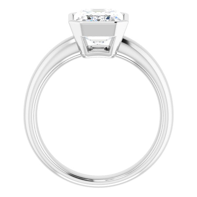 Bezel-Set Solitaire Engagement Ring